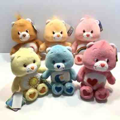 Bundle of Care Bears Plush Characters 2002 and 2003, Six Care Bears, 8 & 9 Inch