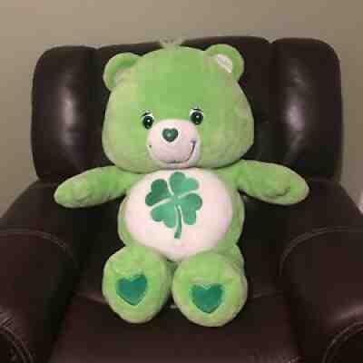 Care Bears 36â? Good Luck Bear Plush Green Clover Shamrock Huge Jumbo Giant 3â??
