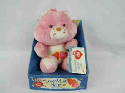 Care Bears Love A Lot Bear Plush Toy Doll Kenner Pink 1985 Vtg Stuffed Animal