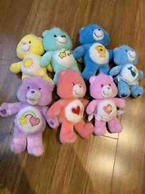 LOT OF 7 VINTAGE RARE CARE BEARS