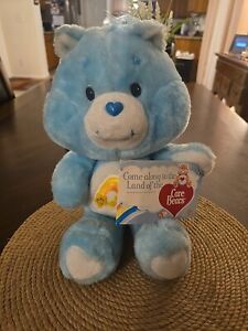 1983 vintage care bear Wish Bear with Tags 13”, Shooting Star New