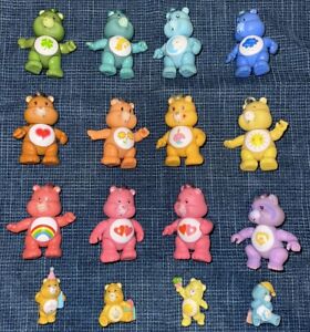 1983 VINTAGE Care Bear  Lot - 3” Posable Figurine Toys - Lot of 16 (12 LG/4 SM)