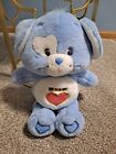 Vintage 2004 Care Bears Cousins Loyal Heart Dog With Box Blue Puppy