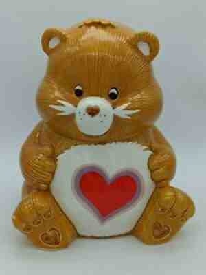 Vintage Care Bears Cookie Jar Tenderheart Bear 1984 Ceramic Heart Cartoon