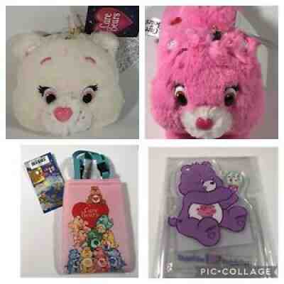 NWT Care Bears 4pc Pouch/Cell Phone Stand Cheer Sparkle Heart ID Private Listing