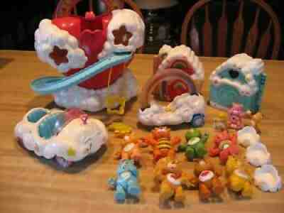 **VINTAGE CARE BEAR** LOT - CARE A LOT, CARS, FIGURES AND MUCH,MUCH MORE