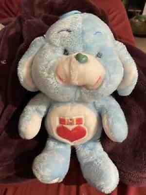 Very Rare UK Released Only Vintage 80s Loyal Heart Dog Care Bear Cousin
