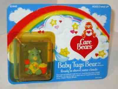 Vintage 1985 Kenner Care Bears Baby Tugs Hugs Birthday Champ Bear Miniature Lot