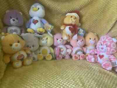 2002/-2004 Care Bears Collection Lot of(10) bears 8