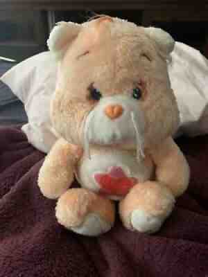 Rare UK Only Vintage Proud Heart Cat Care Bear Cousin