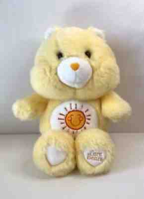 Rare GUND Care Bear Yellow Sunshine Plush Soft