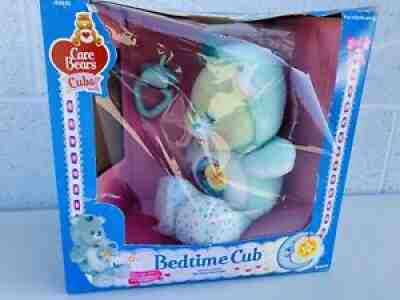 1986 Kenner Care Bears Cubs Bedtime Cub With Pacifier In Original Box