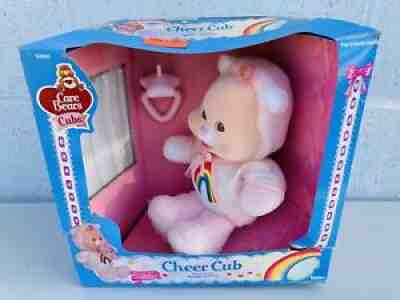 1986 Kenner Care Bears Cubs Cheer Cub With Pacifier In Original Box