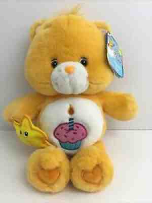 Care Bear Birthday Bear Orange Cupcake/Plush Star 2003 Play Along NWT HTF