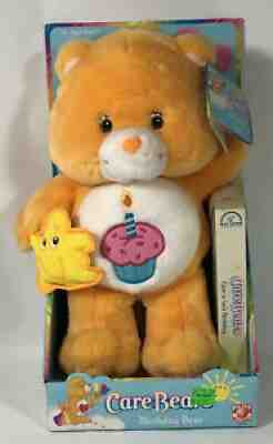 NWT NIB Care Bears BIRTHDAY Bear With Star Buddy & VHS 2003