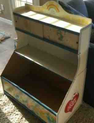 Vintage Care Bears Toy Shelf Hard Board 1980s Care Bears Shelf