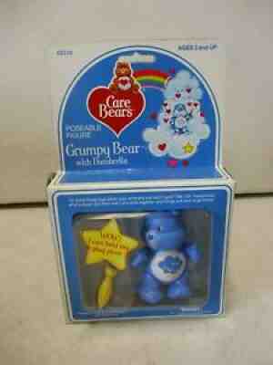 1985 Care Bears Grumpy Bear with Dumbrella