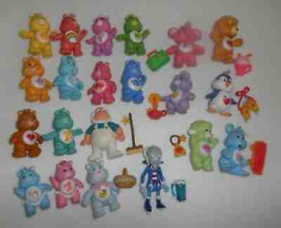 VINTAGE 21 PC CARE BEARS & COUSINS FIGURES POSEABLE & ACCESSORIES COLD HEART