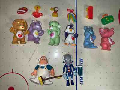 Vintage 1980s 3â? Care Bears Cousins PVC Figures W/ Accessories Complete Lot 8