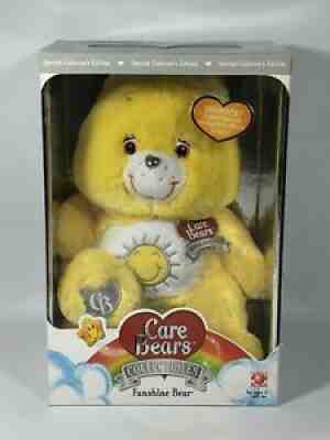 NIB Care Bears FUNSHINE BEAR Collectors Swarovski Crystal Eyes 2007