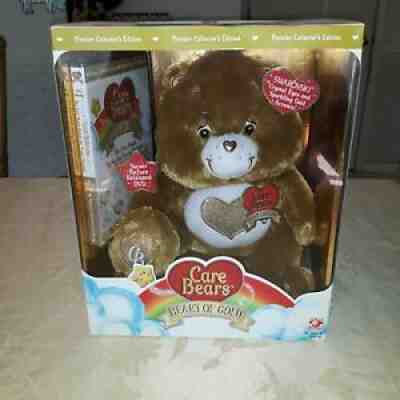 Care Bears Heart of Gold Brown Bear Premier Collector Edition Swarovski 2008/DVD