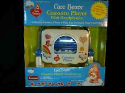 Care Bears Cassette Player with Headphones & Tape 1995 NEW In Box 0020CB RARE