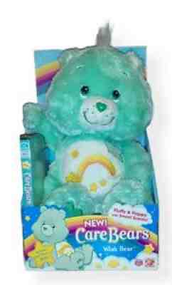 NEW 2005 Care Bears Fluffy and Floppy Wish Plush Bear with Dvd Discontinued!