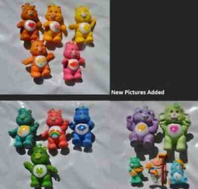 Vintage 1983 Care Bear and 1985 Cousins PVC 84 85 Posable and Mini Figures