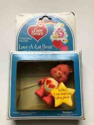 Vintage Poseable Love-A-Lot Care Bear Figure Kenner 83 missing bouquet