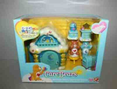 2003 Care Bears Playset: Bedtime Bear's Care-a-lot House 8-Piece 31040 NEW