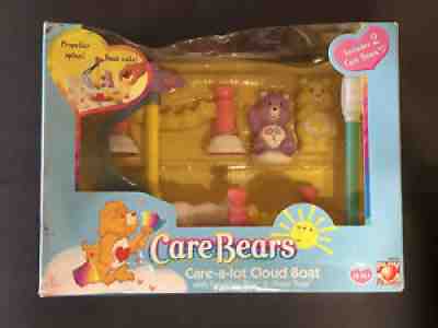 Care Bears Playset Care-A-Lot Cloud Boat w/ Funshine Bear and Share Bear New