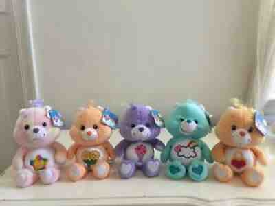Care Bears Cousins 8 Inch LOT of 5 New with Tags 20th Anniversary VHTFÂ 