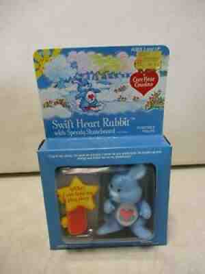 1985 Care Bears Swift Heart Rabbit with Speedy Skateboard