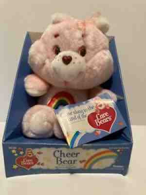 Vintage 1983 Care Bears CHEER BEAR Rare W/Box Attached-New