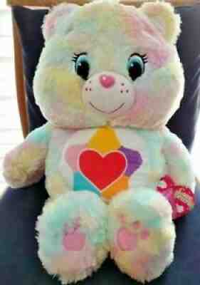 Care Bear True Heart Bear Plush big 60cm not sold in stores cute doll toy