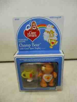 1985 Care Bears Champ Bear with Good Sport Trophy