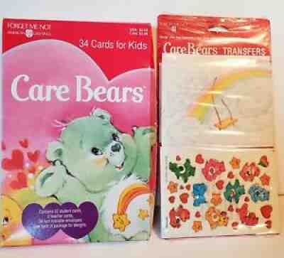 1986 & 1995 Care Bears Valentines Rare Mint In Package Vintage Lot