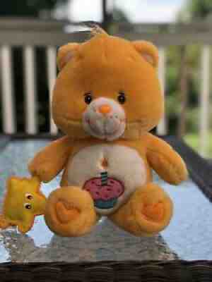 Care Bears BIRTHDAY Bear With Star Buddy 2003 Rare!!!