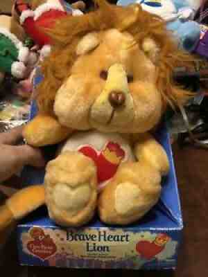 1985 Care Bears Cousin Brave Heart Lion Very Clean With Clean Box Free Shipping