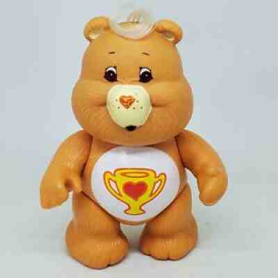 Vintage Care Bears Poseable Figure Champ Bear 1983 Kenner Orange Trophy