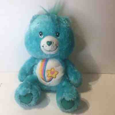 12" CARE BEAR - THANKS A LOT BEAR - HEART, STAR & RAINBOW