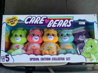 Care Bears Exclusive SPECIAL EDITION COLLECTOR Set Of 5 Plush DO-YOUR-BEST BEAR