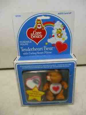 1985 Care Bears Tender Heart Bear with Caring Heart Mirror