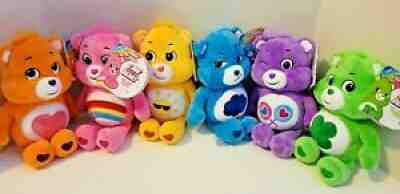 Care Bears 2020 Set of 6 New Bean Plush Special Collector Exclusive Harmony Bear