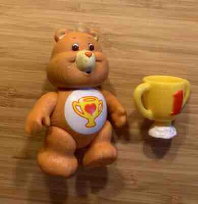 Vintage Complete Kenner Care Bear Champ Bears Poseable Figure Accessory Trophy