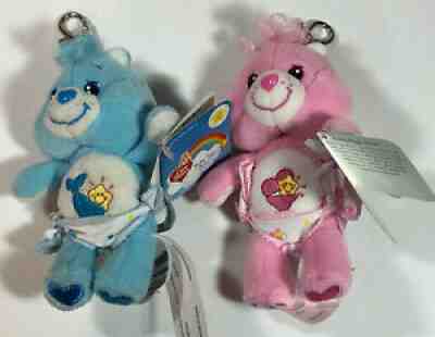 NWT Care Bears Baby Hugs & Baby Tugs 20th Anniversary 5â? Clip Ons