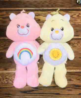 2 Plush 25th Anniversary Care Bear Lot 25â? Cheer Funshine Stuffed Animals