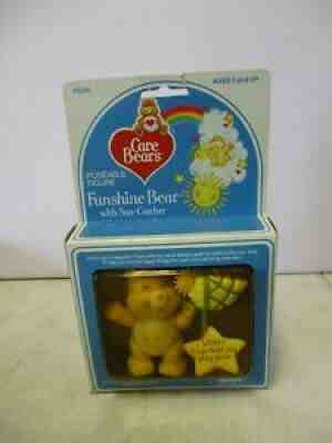 1984 Care Bears Poseable Figure Funshine Bear with Sun Catcher