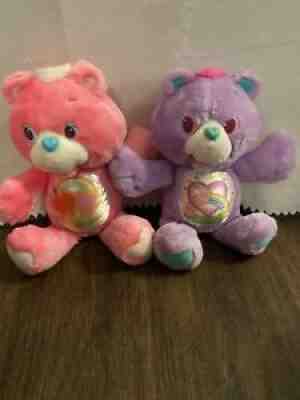 Vintage Care Bears Collection Share Bear And Love A Lot Bear 1991 12in Kenner