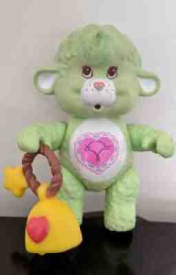 Gentle Heart Lamb-Care Bears Cousin Poseable- RARE Peek-A-Boo Bell play piece
